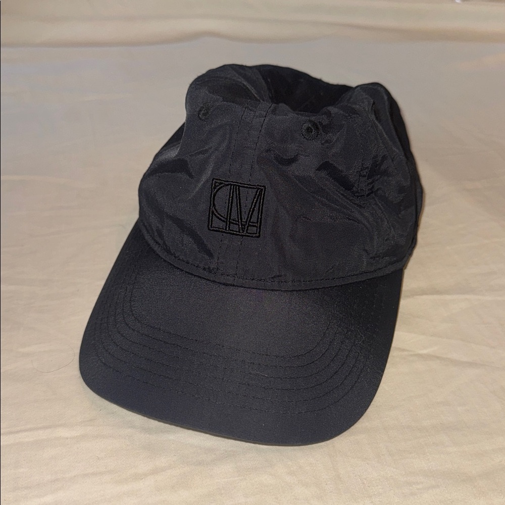 Camilla & Marc Black Cap with Logo. Strapback. Mint condition.